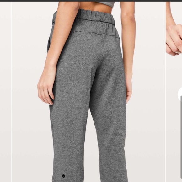 12. Lululemon On The Fly Pant *27" Heathered Black - Picture 2 of 16